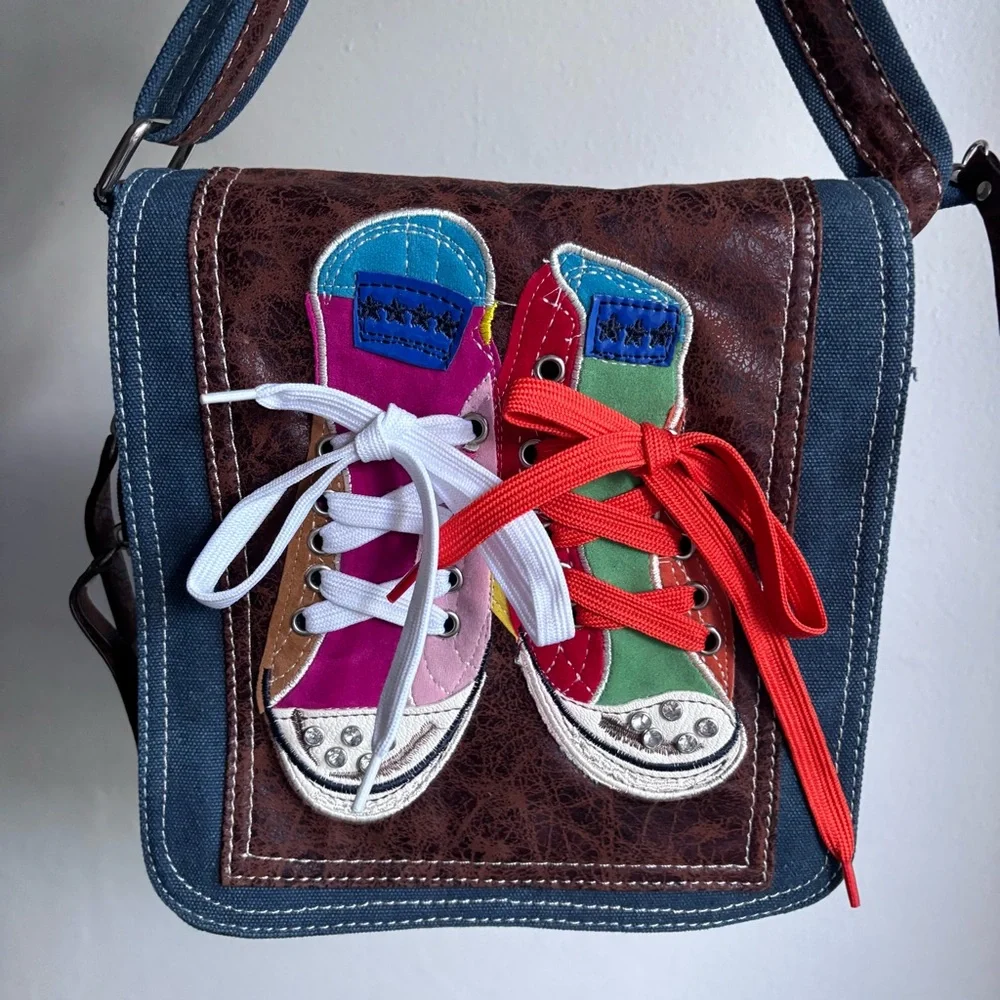 Vintage Converse Denim Crossbody Bag - Picture 7 of 16